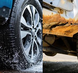 Wet Dry Corrosion on Car